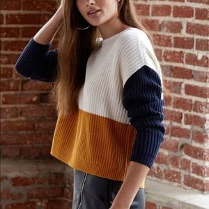 La Hearts Sweaters | Pacsun L.A. Hearts Color Block Sweater | Color: Blue/Gold | Size: S | Clothosthreads's Closet